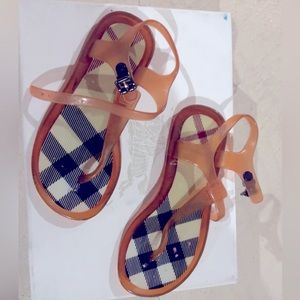 Burberry Girls Jelly Sandals – Icon Check